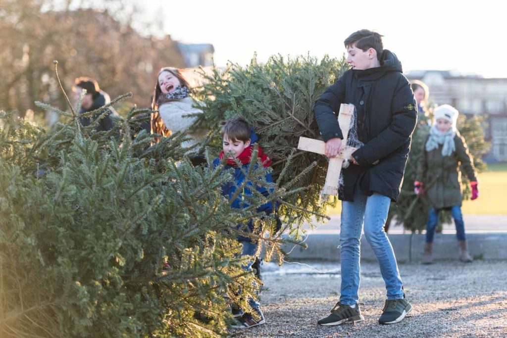 Kerstboomverbranding Amsterdam Museumplein