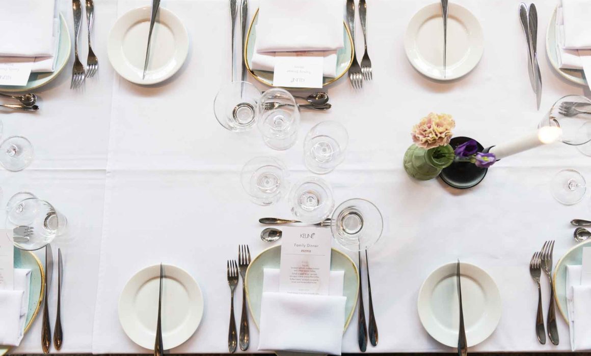 Zakelijke fotografie diner opstelling fotograferen Spoorwegmuseum Utrecht