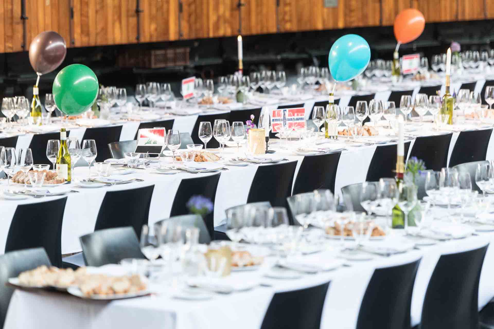 Zakelijke fotografie diner opstelling fotograferen Spoorwegmuseum Utrecht